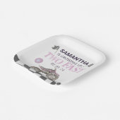 Twee snelle verjaardag Dirt Bike Theme Papieren Bordje (Gebogen)