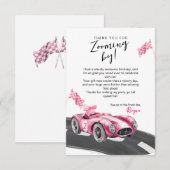 Twee snelle verjaardagen bedankkaart (Voorkant / Achterkant)