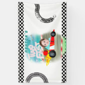 Twee snelle verjaardagsfeestjes spandoek (Verticaal)