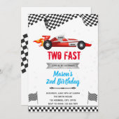 Twee snelle verjaardagsuitnodiging kaart (Voorkant / Achterkant)