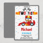 Twee snelle verjaardagsuitnodiging kaart (Voorkant / Achterkant)