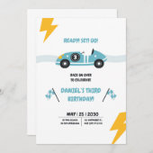 Twee snelle verjaardagsuitnodiging kaart (Voorkant / Achterkant)