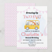 Twee snelle wilde oerwoud race auto 2e verjaardags kaart (Voorkant / Achterkant)