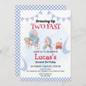 Twee snelle wilde oerwouden fiets 2e verjaardagsfe kaart (Voorkant / Achterkant)