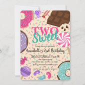 Twee snoepjes Schattigee Kinder tweede verjaardag Kaart (Voorkant)