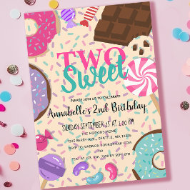 Twee snoepjes Schattigee Kinder tweede verjaardag Kaart