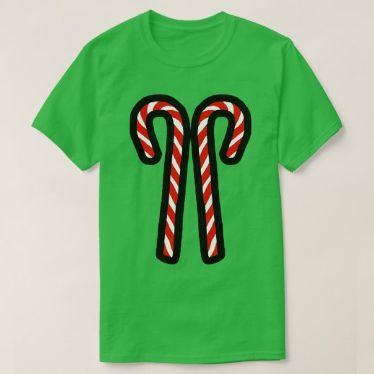 Twee snoepjes voor kerstmis t-shirt (Design voorkant)