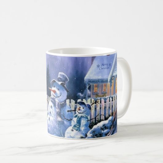 Twee Snowmen Coffee-Mok Koffiemok (Voorkant rechts)