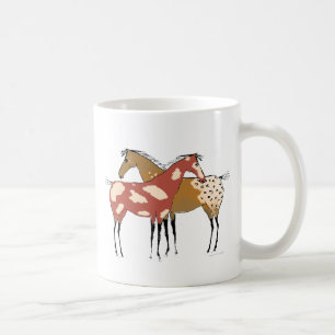 Twee soorten Appaloosa en verfontwerp Koffiemok