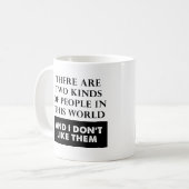 Twee soorten Hate Funny Mug Koffiemok (Voorkant links)