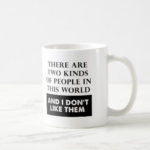 Twee soorten Hate Funny Mug Koffiemok