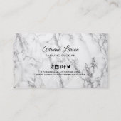 Twee soorten marmer visitekaartje (Achterkant)