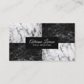 Twee soorten marmer visitekaartje (Voorkant)