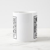 Twee soorten mensen in deze wereld - extrapoleren grote koffiekop (Voorkant)