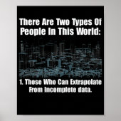 Twee soorten mensen in deze wereld poster (Voorkant)