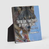 Twee soorten mensen - Motivatie succesplaque Fotoplaat (Voorkant)