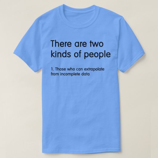 Twee soorten mensen t-shirt (Design voorkant)