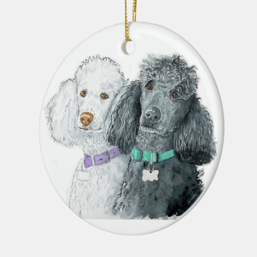 Twee specht keramisch ornament (Links)