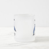 Twee speelse dolfijnen surfen op de golven matglas koffiemok (Center)