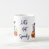 Twee speelse geesten gekleed in heks pet koffiemok (Center)