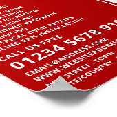 Twee Speldcontactdoos, Elektricien Adverteren Poster (Hoek)