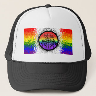 Twee spiegelvormige lampvormgeving trucker pet