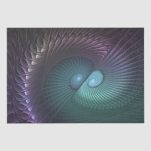 Twee spiraalvormige kleurrijke moderne abstracte f tissuepapier