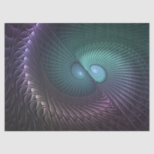 Twee spiraalvormige kleurrijke moderne abstracte f tissuepapier