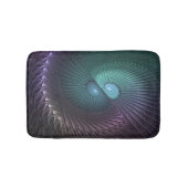 Twee spiralen Kleurrijke Moderne Abstracte Fractal Badmat (Voorkant)