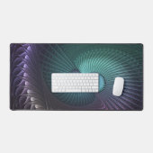Twee spiralen Kleurrijke Moderne Abstracte Fractal Bureaumat (Keyboard & Muis)