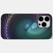 Twee spiralen Kleurrijke Moderne Abstracte Fractal Case-Mate iPhone Case (Achterkant (horizontaal))