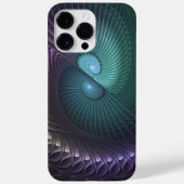 Twee spiralen Kleurrijke Moderne Abstracte Fractal Case-Mate iPhone Case (Achterkant)