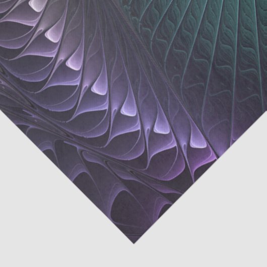 Twee spiralen Kleurrijke Moderne Abstracte Fractal Tissuepapier (Detail)