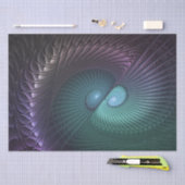 Twee spiralen Kleurrijke Moderne Abstracte Fractal Tissuepapier (Craft)