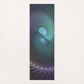 Twee spiralen Kleurrijke Moderne Abstracte Fractal Yogamat (Voorkant)