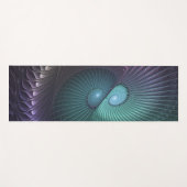 Twee spiralen Kleurrijke Moderne Abstracte Fractal Yogamat (Voorkant (horizontaal))