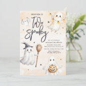 Twee spookachtige uitnodigingen voor een tweede ve (Staand voorkant)