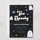 Twee Spooky 2e verjaardag Halloween Uitnodigen Kaart (Voorkant)