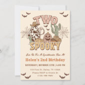 Twee Spooky 2e Verjaardag Western Feest Kaart (Voorkant)