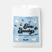Twee Spooky Blue Halloween 2e verjaardagsfeest Bedankzakje (Voorkant)