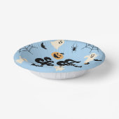 Twee Spooky Blue Halloween 2e verjaardagsfeest Papieren Kommen (Gebogen)