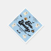 Twee Spooky Blue Halloween 2e verjaardagsfeest Servet (Hoek)