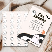 Twee spooky Boo Retro Ghost 2e Verjaardag Kaart