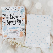 Twee spooky Cute Halloween Ghost 2e verjaardag Kaart