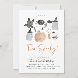 Twee Spooky | Geest Uitnodiging | Spooky 2de