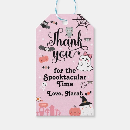 Twee Spooky Gift Label Cadeaulabel (Voorkant)