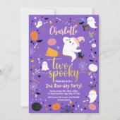 Twee Spooky Girl 2e Birthday Halloween Party (Voorkant)