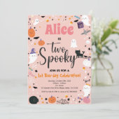 Twee Spooky Girl 2e Birthday Halloween Party (Staand voorkant)