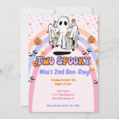 Twee Spooky Groovy Halloween Verjaardag Kaart (Voorkant)