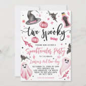 Twee Spooky Halloween 2e Verjaardag Kaart (Voorkant)